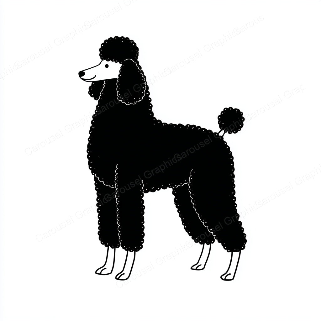 Poodle Vector Graphic preview