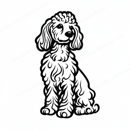 Poodle Vector Graphic preview