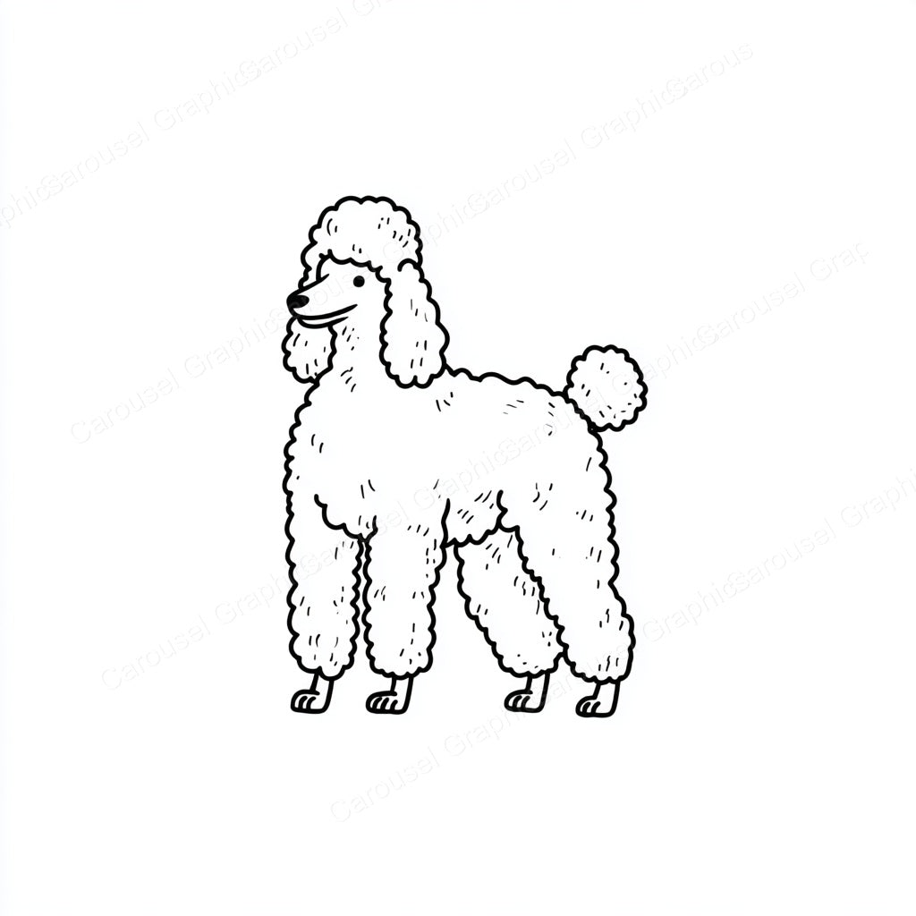 Poodle Vector Graphic preview