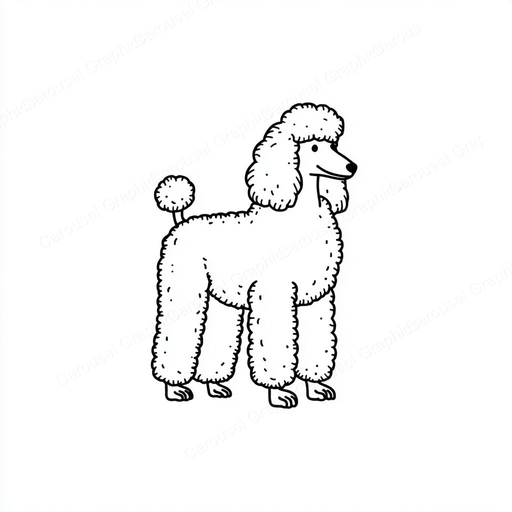 Poodle Vector Graphic preview