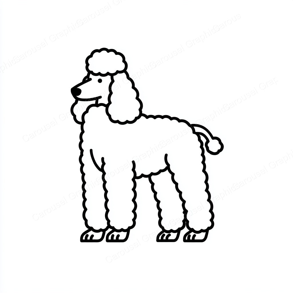 Poodle Vector Graphic preview