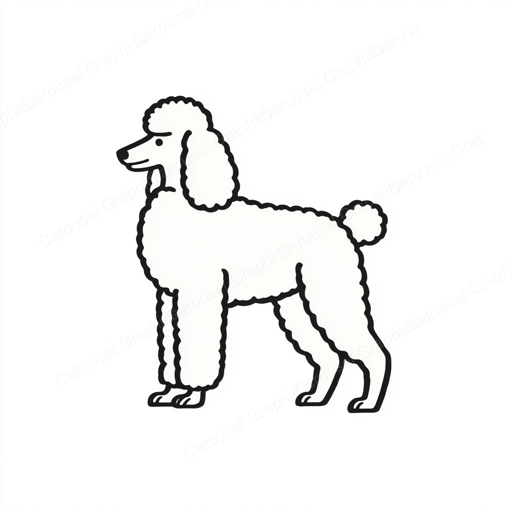 Poodle Vector Graphic preview
