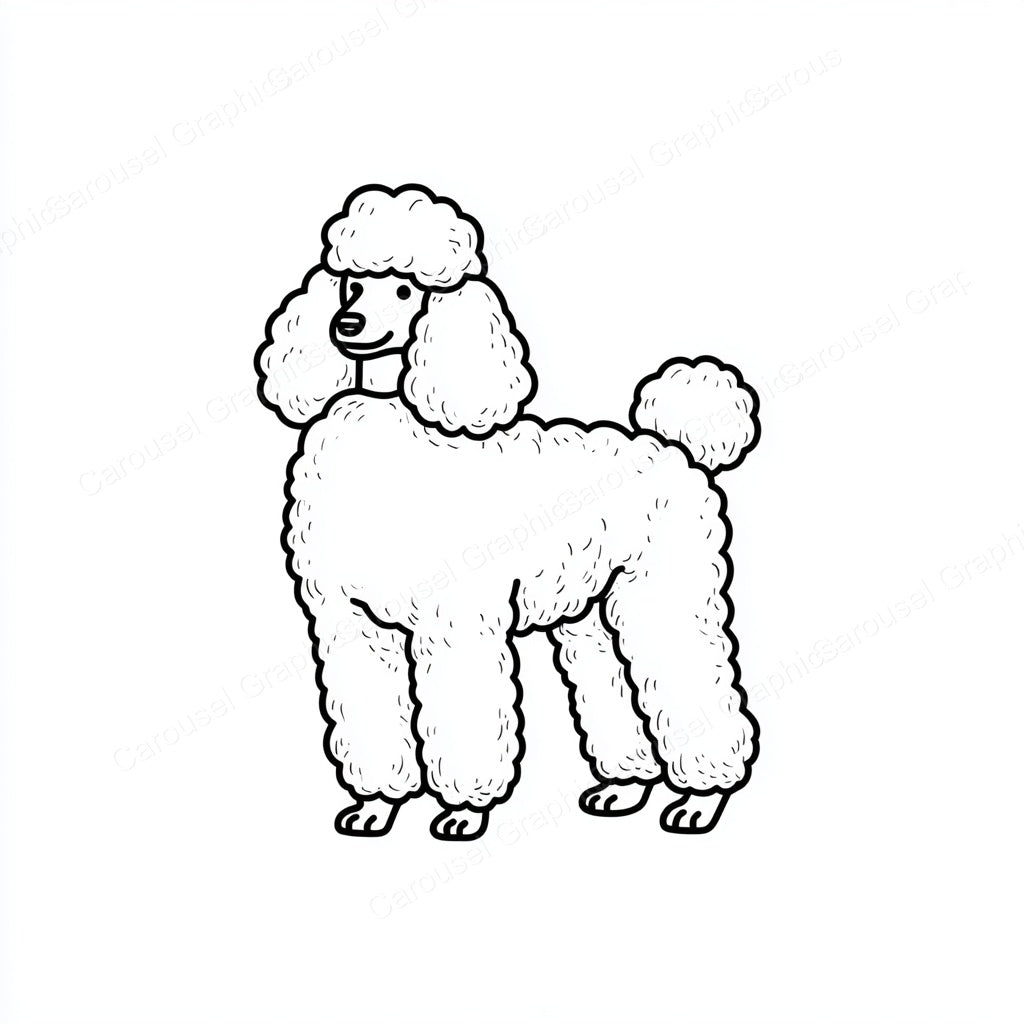 Poodle Vector Graphic preview