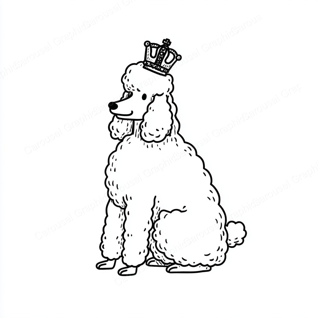 Poodle Vector Graphic preview