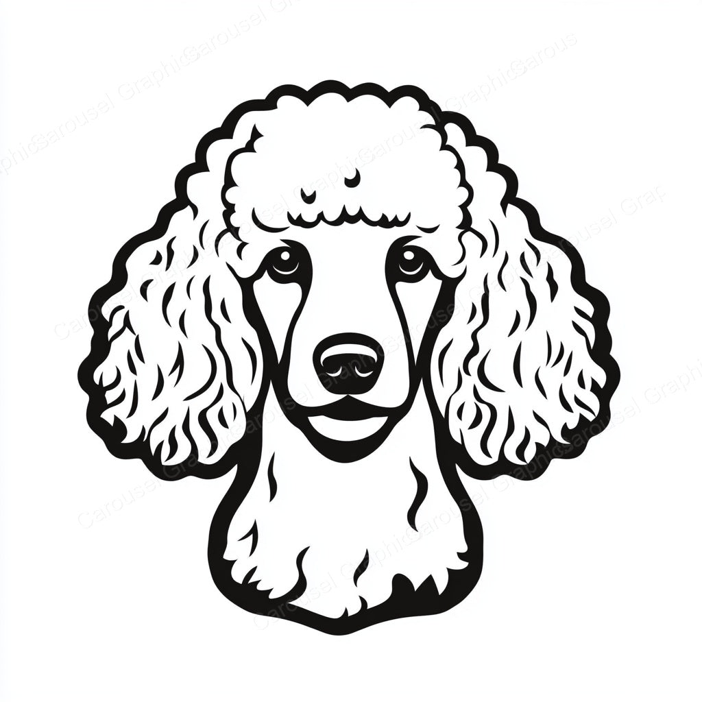 Poodle Vector Graphic preview