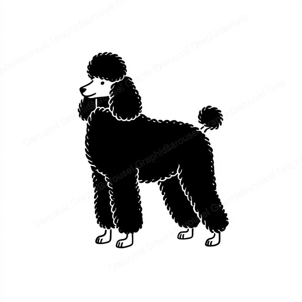 Poodle Vector Graphic preview