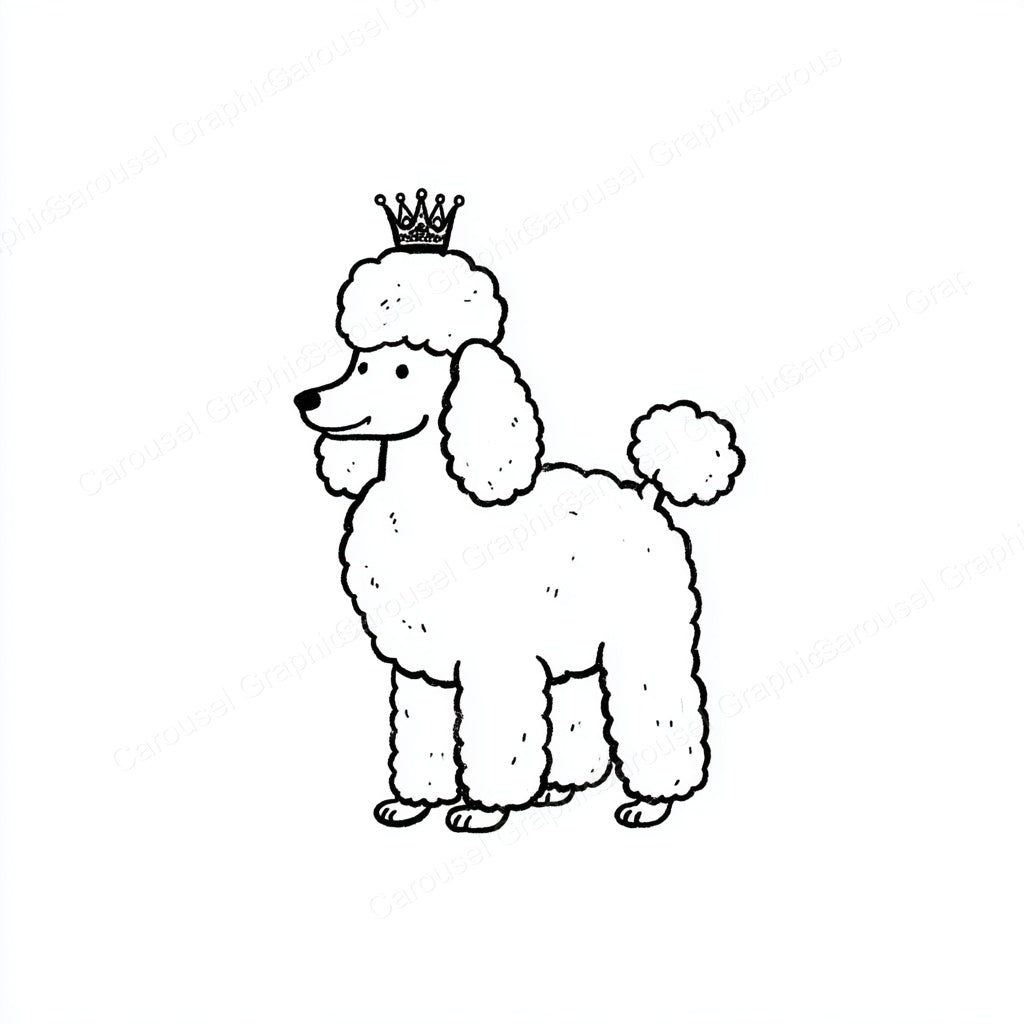 Poodle Vector Graphic preview