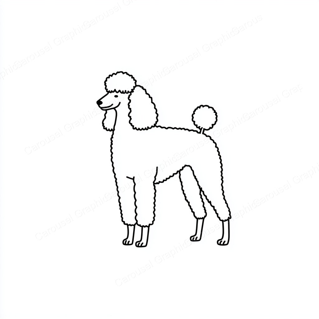 Poodle Vector Graphic preview