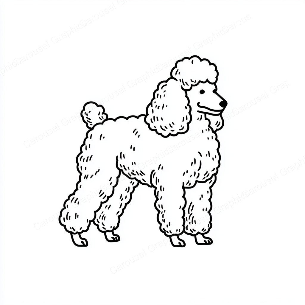 Poodle Vector Graphic preview