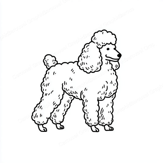 Poodle Vector Graphic preview