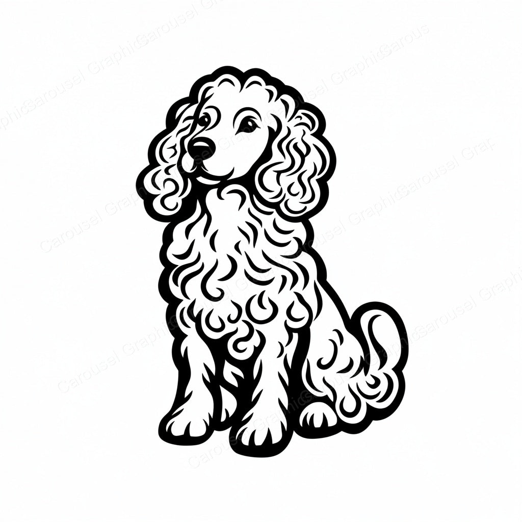 Poodle Vector Graphic preview