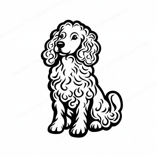 Poodle Vector Graphic preview