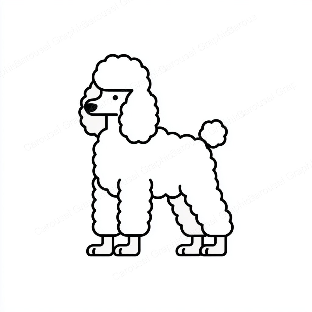 Poodle Vector Graphic preview