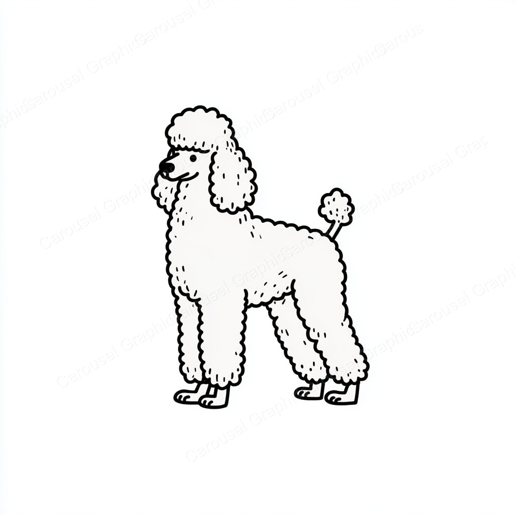 Poodle Vector Graphic preview