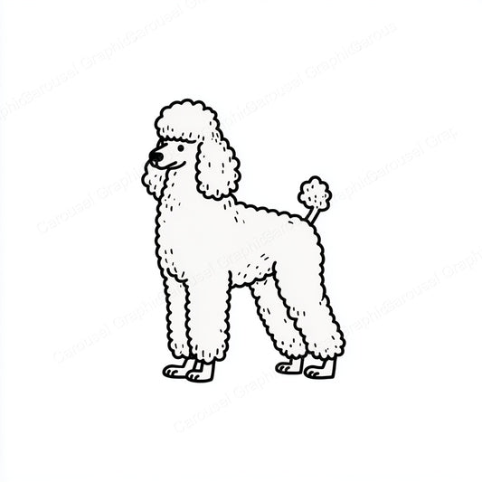 Poodle Vector Graphic preview