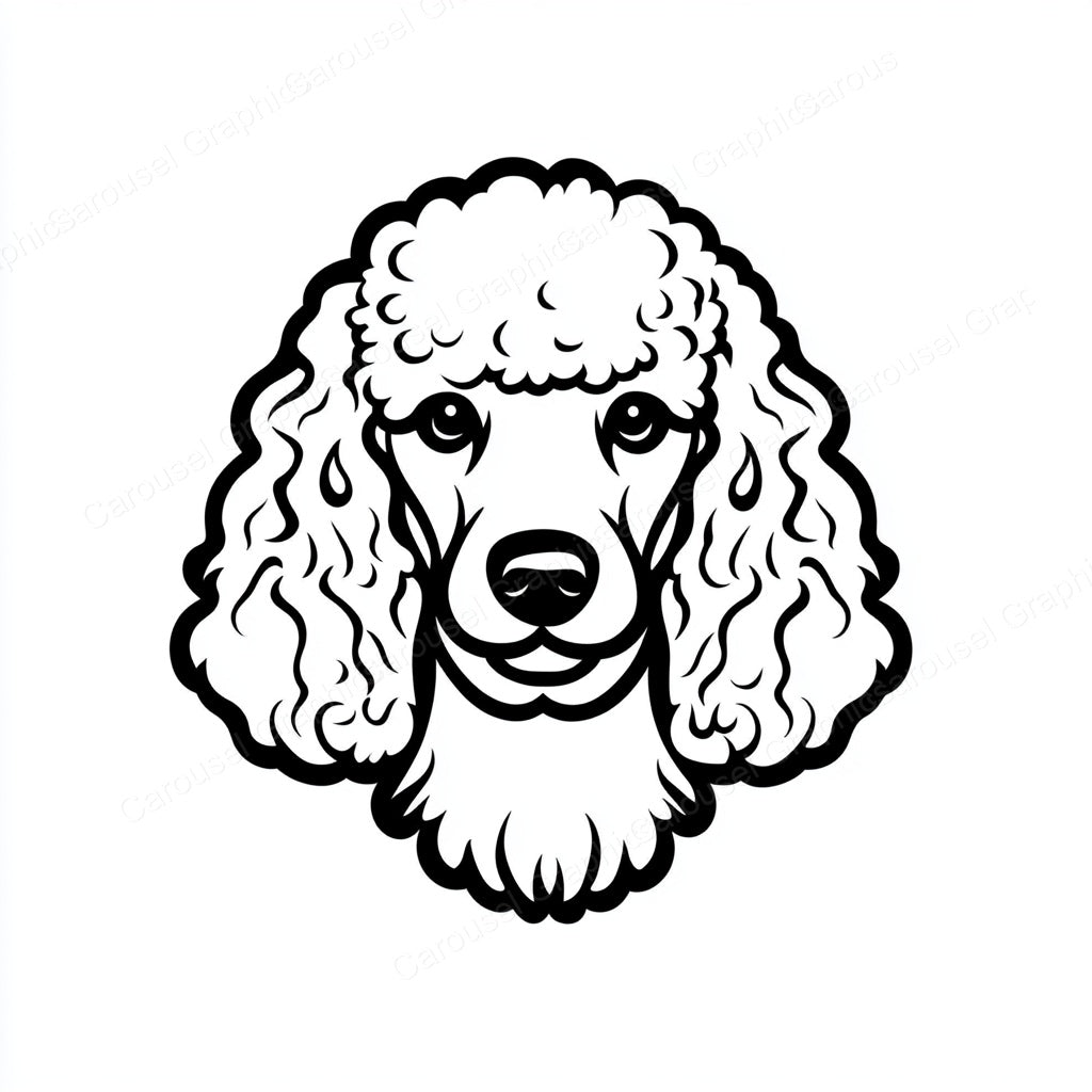 Poodle Vector Graphic preview