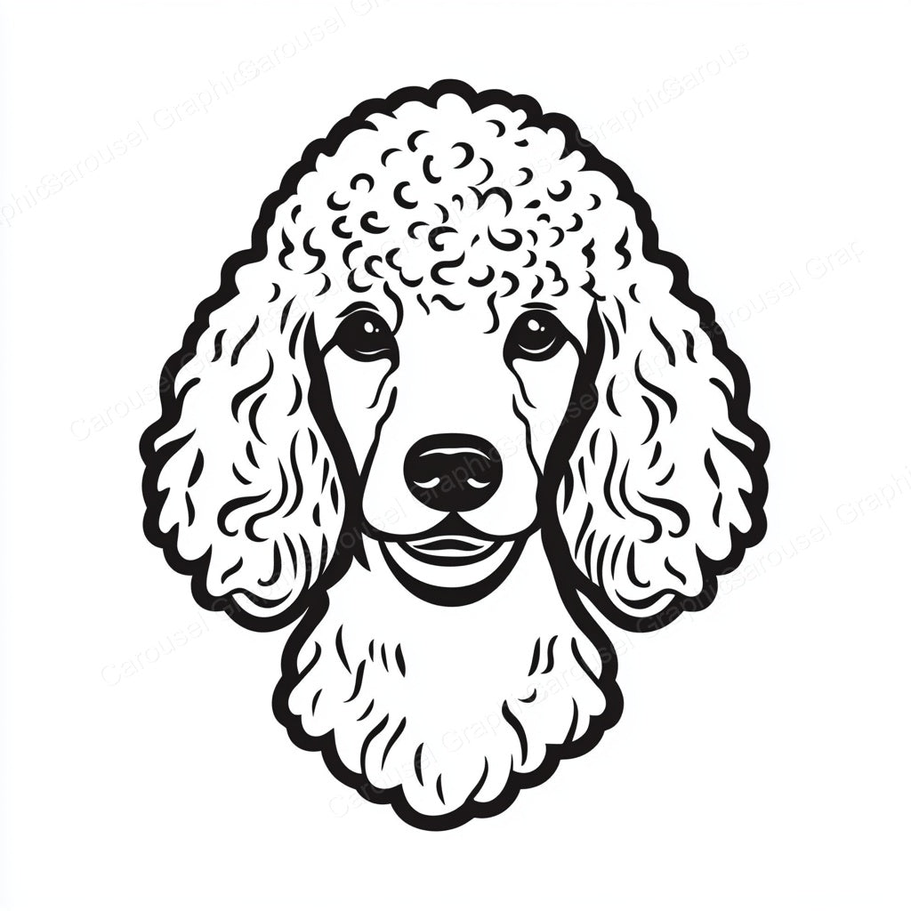 Poodle Vector Graphic preview