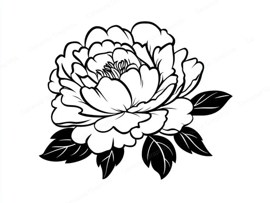 Peony Vector Graphic preview