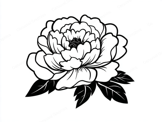 Peony Vector Graphic preview