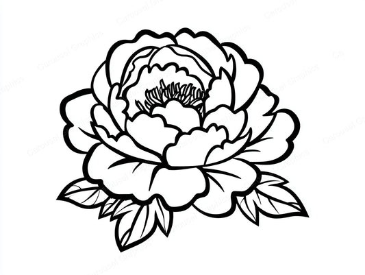 Peony Vector Graphic preview