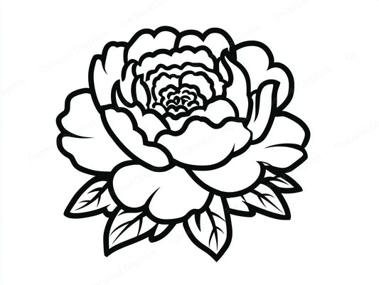 Peony Vector Graphic preview
