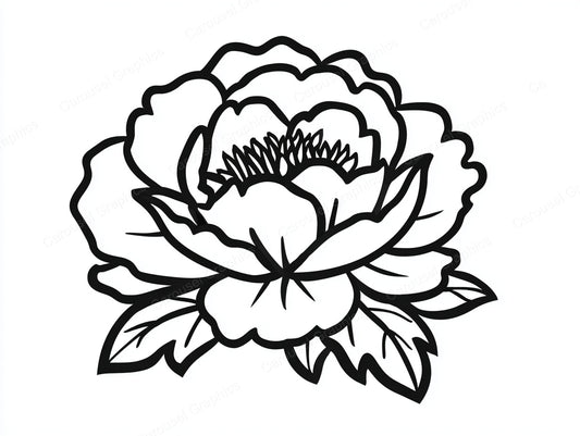 Peony Vector Graphic preview