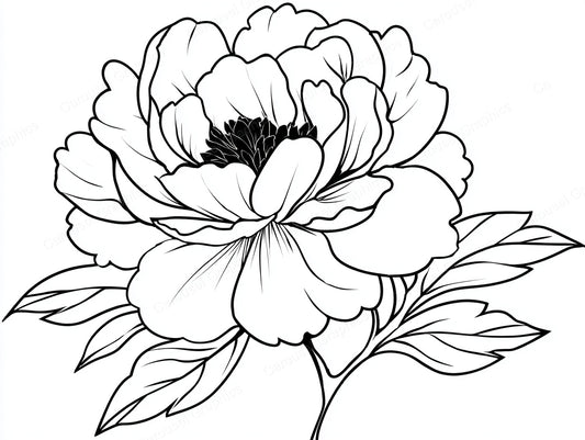 Peony Vector Graphic preview