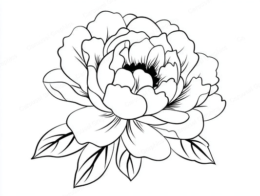 Peony Vector Graphic preview