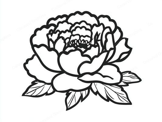 Peony Vector Graphic preview