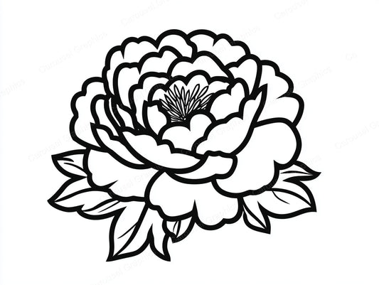 Peony Vector Graphic preview