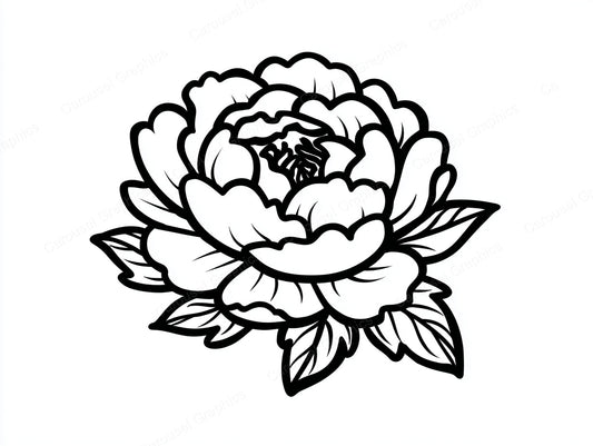 Peony Vector Graphic preview
