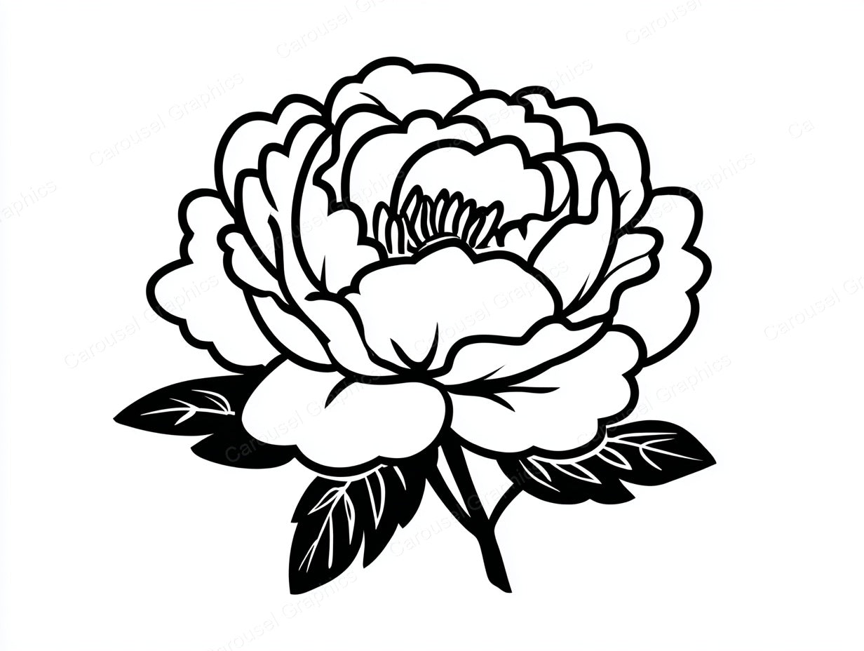 Peony Vector Graphic preview