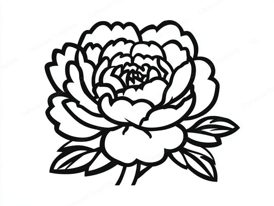 Peony Vector Graphic preview