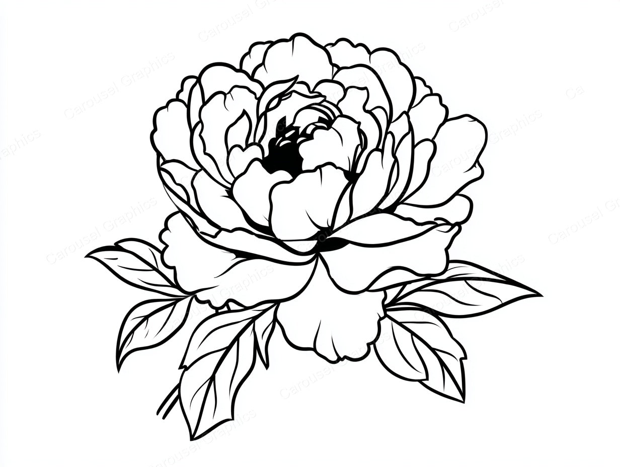 Peony Vector Graphic preview