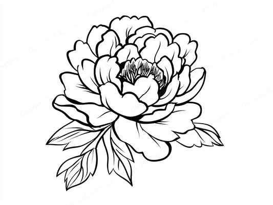 Peony Vector Graphic preview