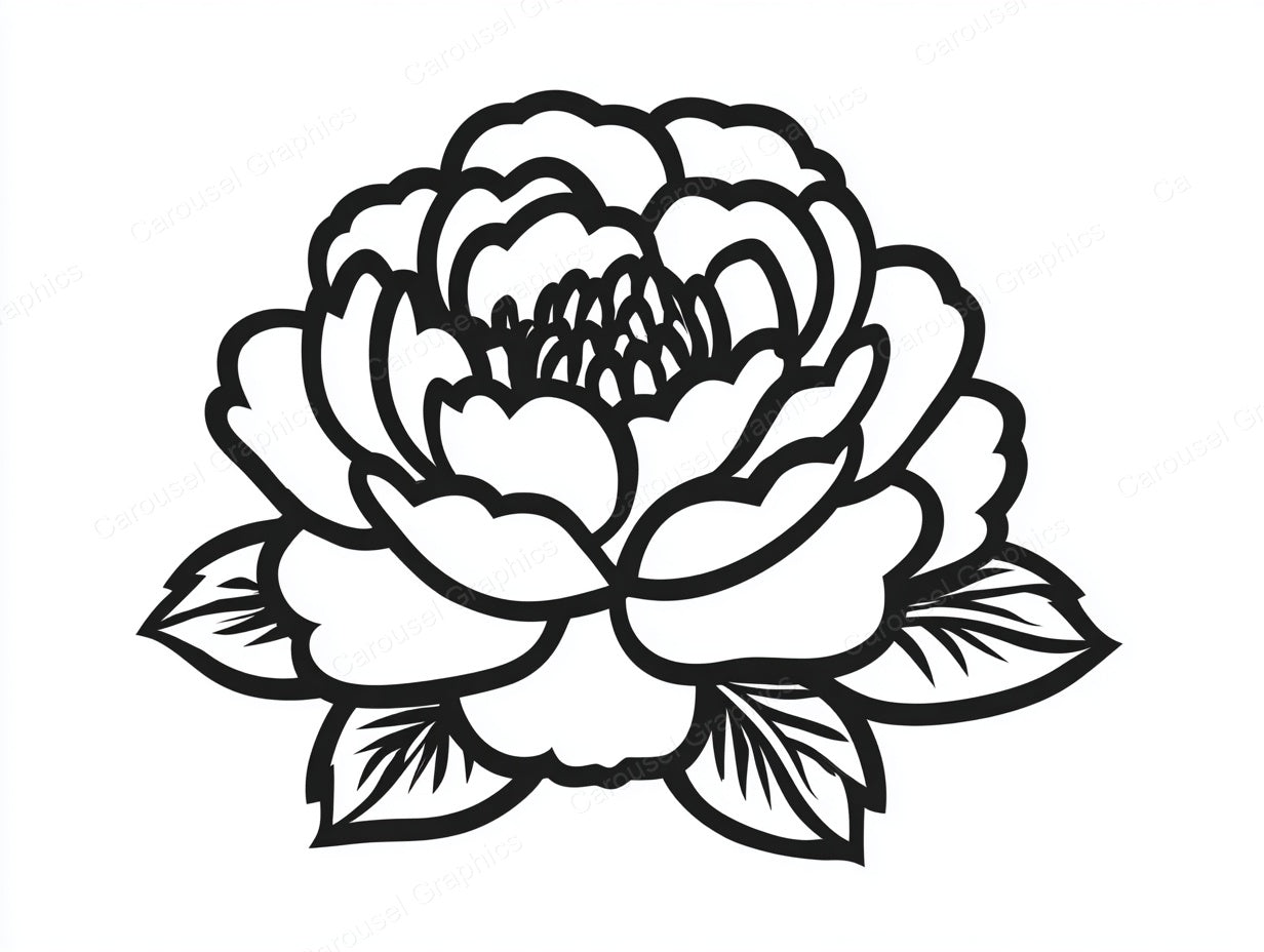 Peony Vector Graphic preview