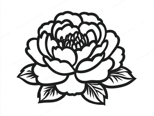 Peony Vector Graphic preview