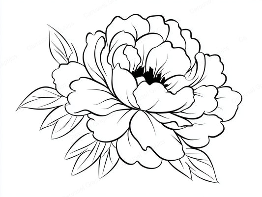 Peony Vector Graphic preview