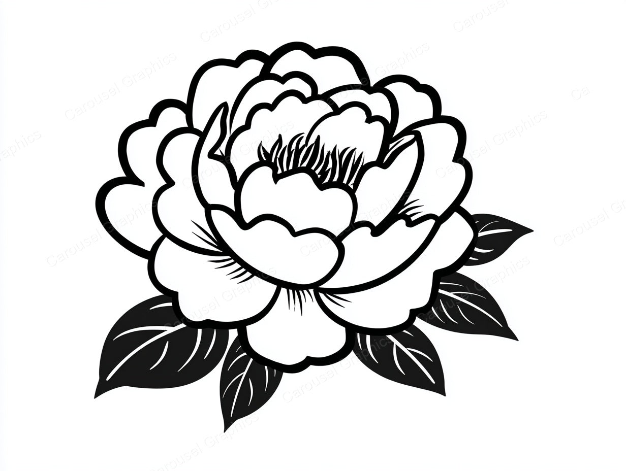 Peony Vector Graphic preview