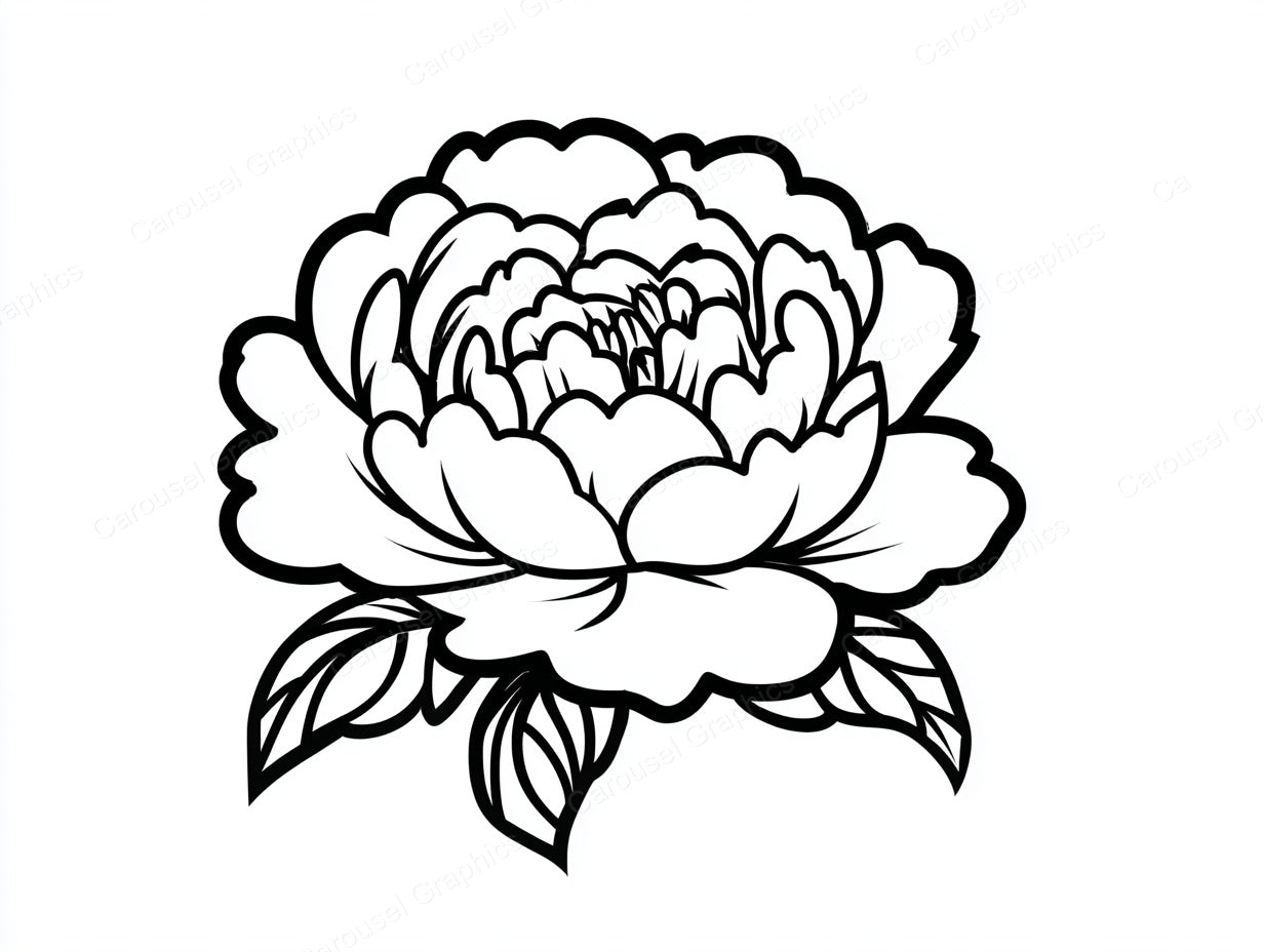 Peony Vector Graphic preview
