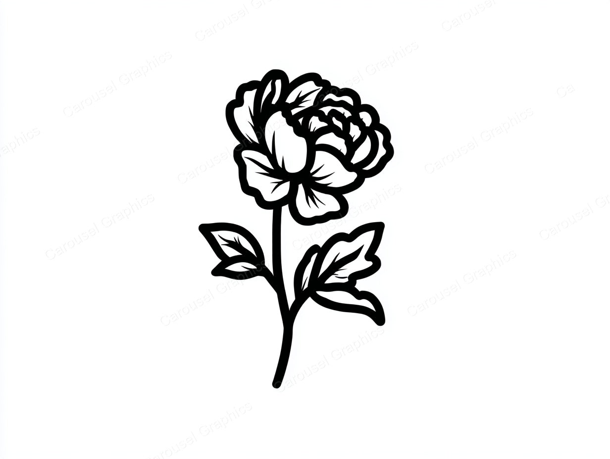 Peony Vector Graphic preview