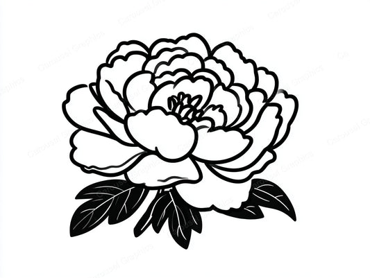 Peony Vector Graphic preview
