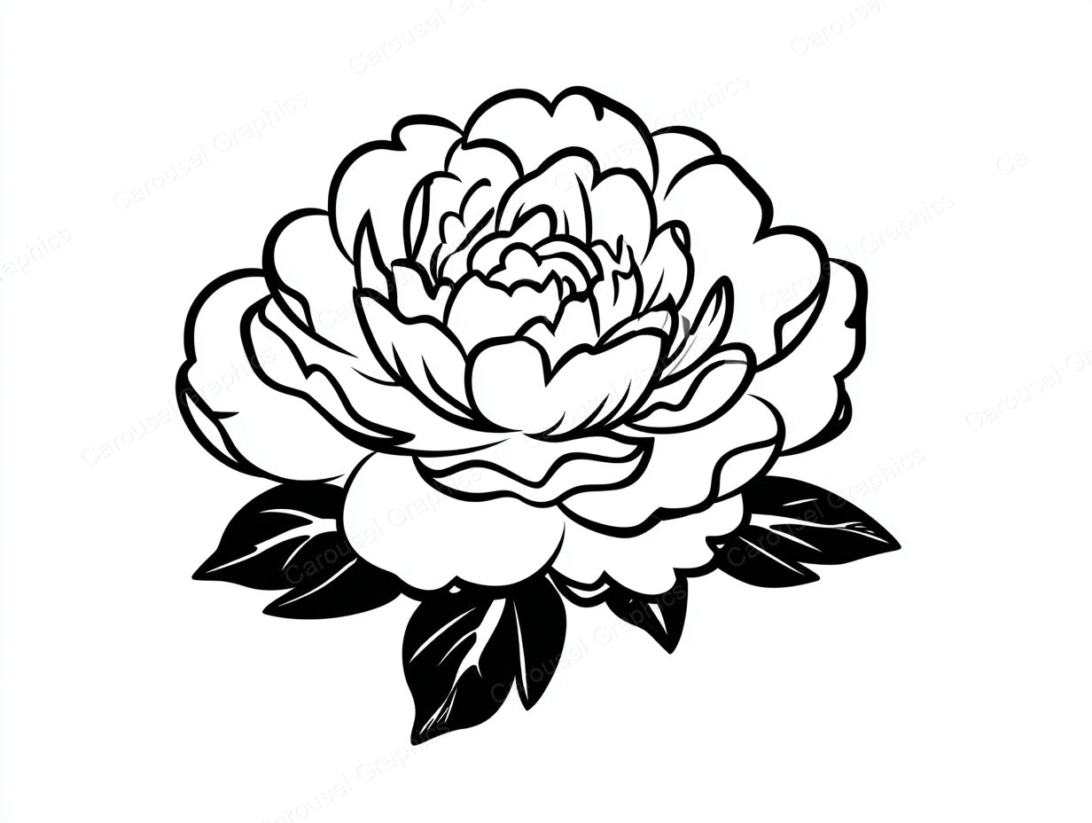 Peony Vector Graphic preview