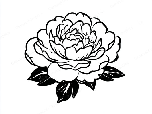 Peony Vector Graphic preview
