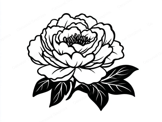 Peony Vector Graphic preview