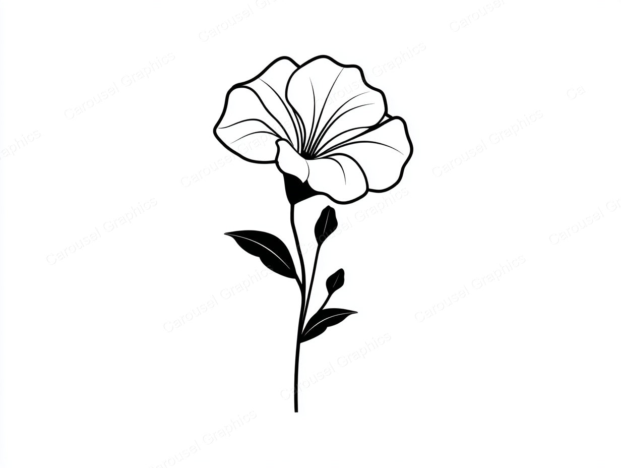 Petunia Vector Graphic preview