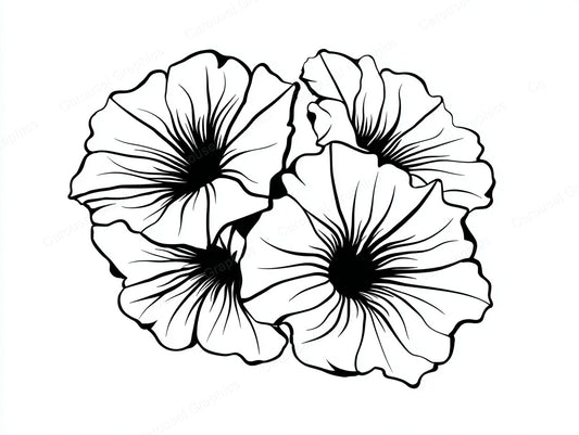 Petunia Vector Graphic preview