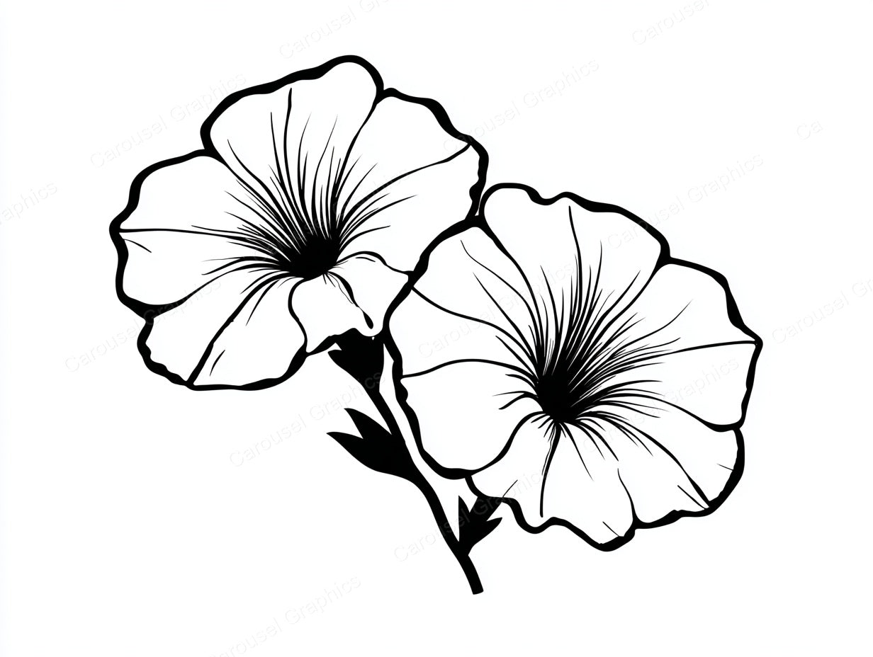 Petunia Vector Graphic preview