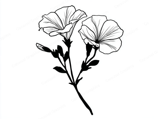 Petunia Vector Graphic preview