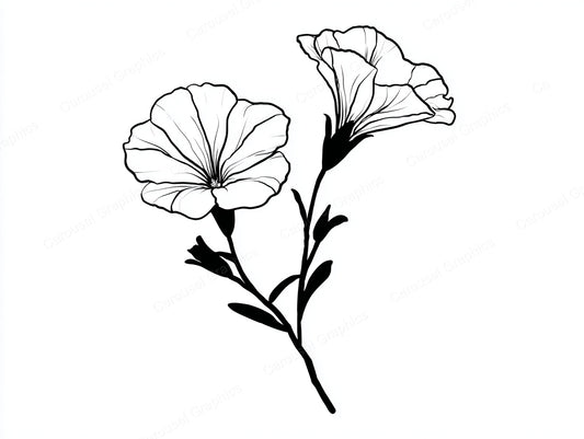 Petunia Vector Graphic preview
